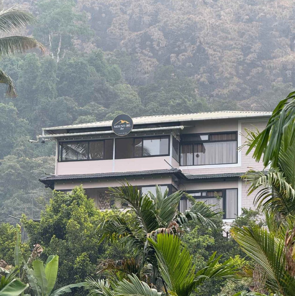 Hilltop view of Mount 360 Degree Resort in Poovaranthode, Kerala