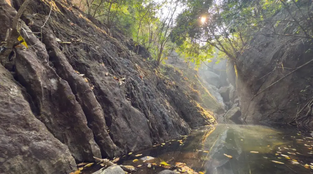 Natural waterfall close to Mount 360 Degree Resort